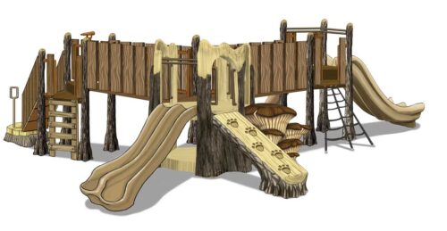 TL-114 play structure that is part of TreeLine series.