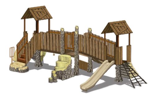TL-113 is a TreeLine series of playground structures that is made from 2-12 year olds and has roof options.