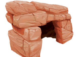 Fissure Rock 15 also known as CR-1015 is a playground piece of realistic rock with opening for kids to hide or play in.